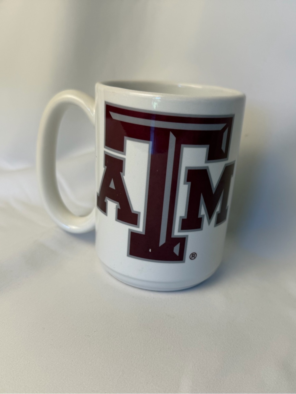 Texas A&M University Maroon & White Ceramic Coffee Mug